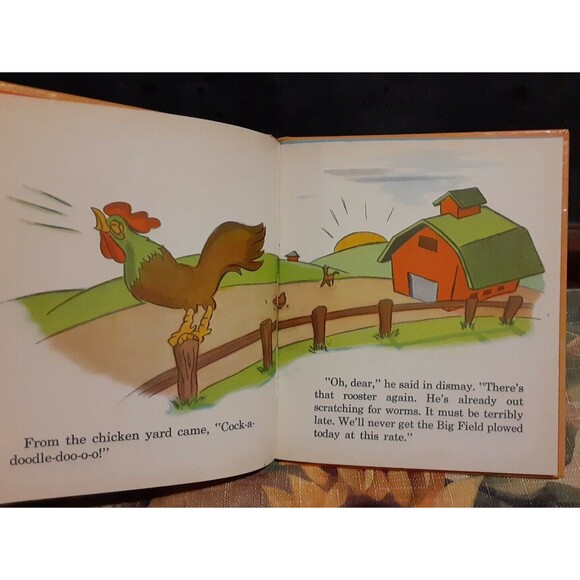 TOMMY TRACTOR, Vintage Tell-A-Tale book, 1947 Whitman Publishing Very Good - Picture 5 of 8